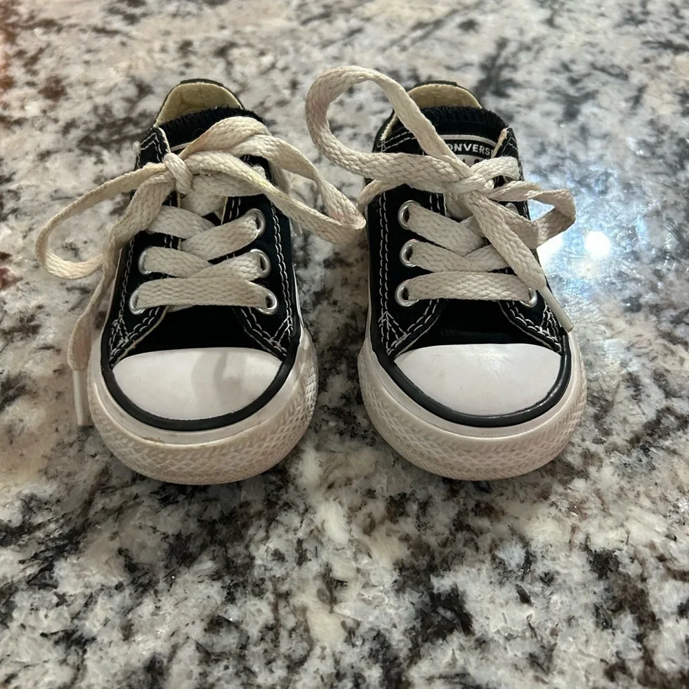 Black Toddler Converse Sneakers Shoe